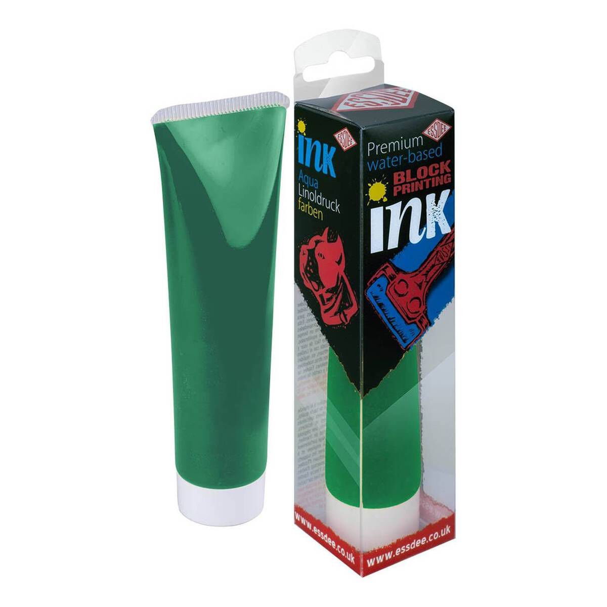 Essdee Green Waterbased Block Printing Ink 100ml Hobbycraft