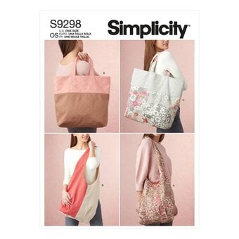 Simplicity Shopping Tote Bag Sewing Pattern S9298