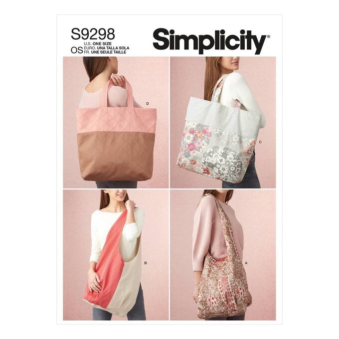 Simplicity Shopping Tote Bag Sewing Pattern S9298 image number 1