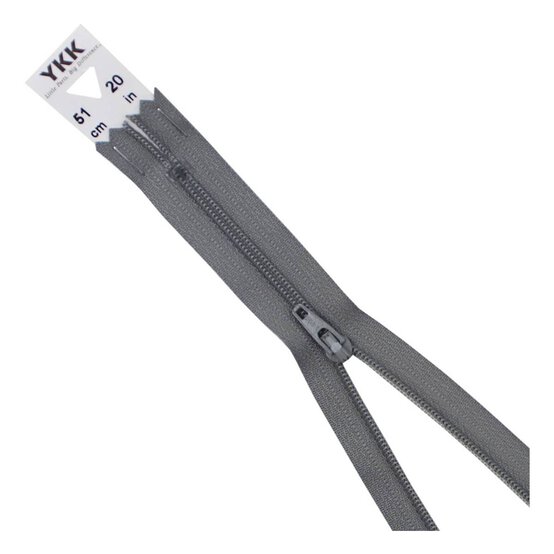 YKK Light Grey Dress and Skirt Zip 51cm image number 1