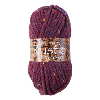 James C Brett Raspberry Mix Rustic Mega Chunky Yarn 100g