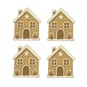Gingerbread House Wooden Toppers 4 Pack image number 1