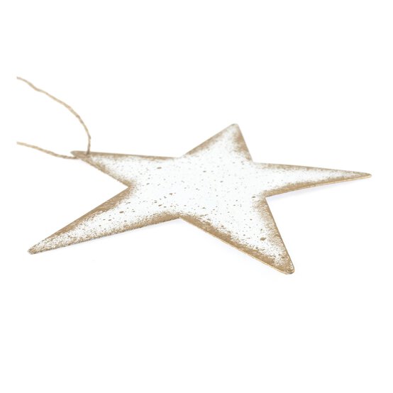 Hanging Metal Star Decoration 11cm  image number 4