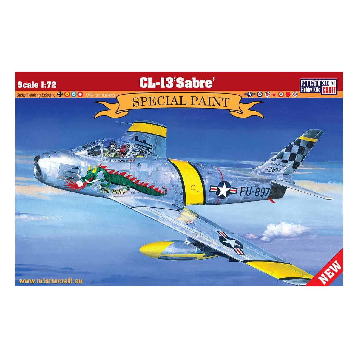 MisterCraft F86F Sabre Model Kit 172 Hobbycraft