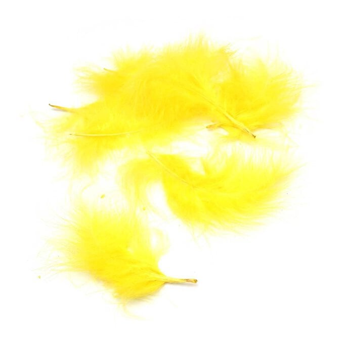 Yellow Marabou Feathers 3g image number 1