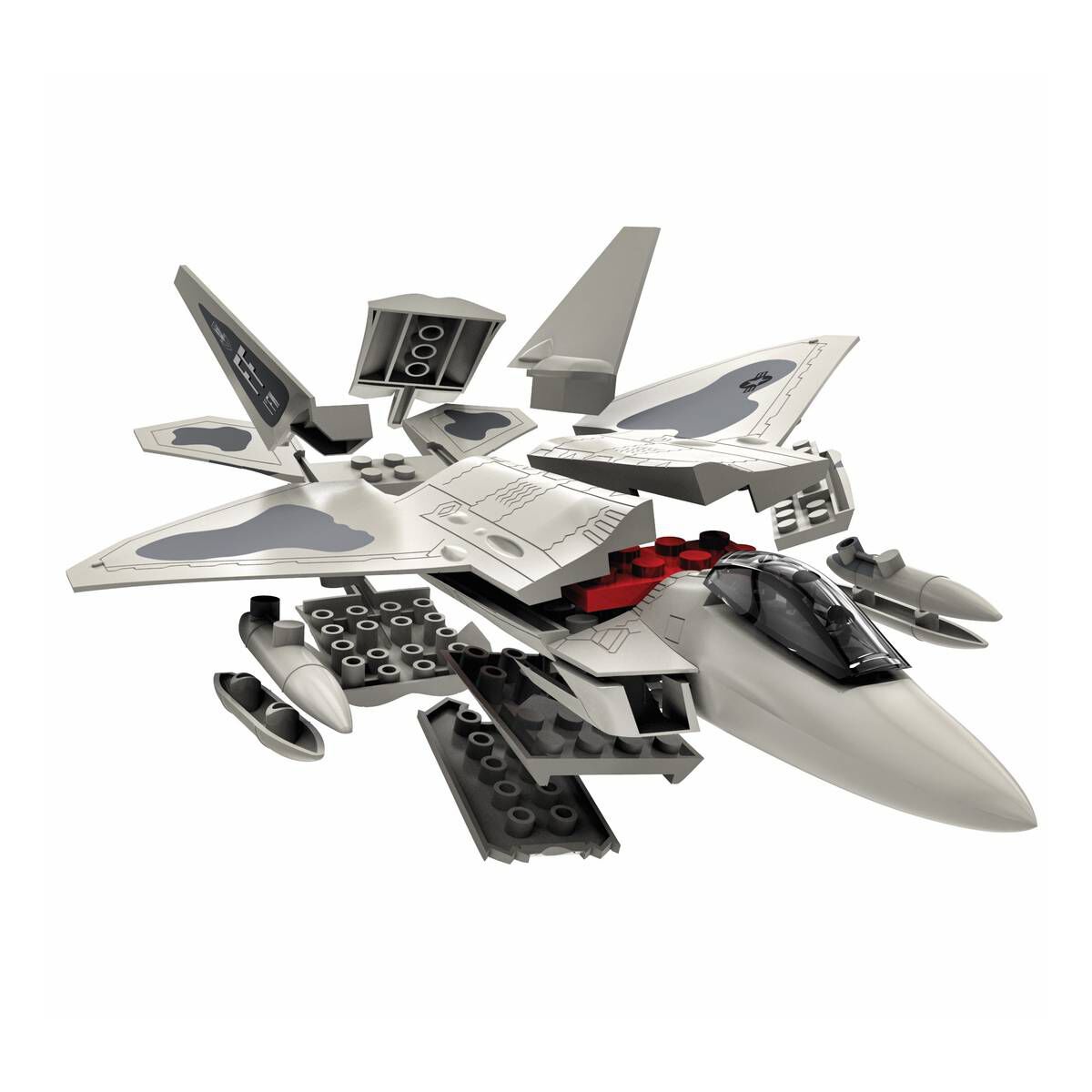 Blocky Raptor Model Airfix Quickbuild F22 Raptor Model Kit | Hobbycraft