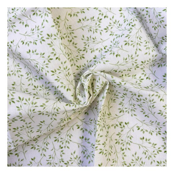 Bluebell Hollow Woodland Leaves Cotton Fabric by the Metre image number 1