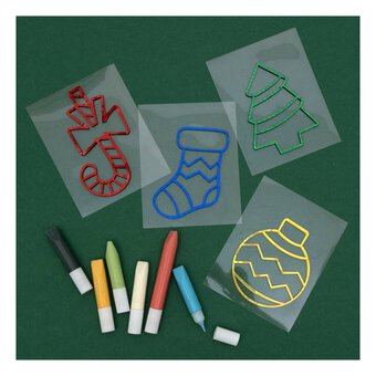 Paint Your Own Christmas Laser Window Sticker Set