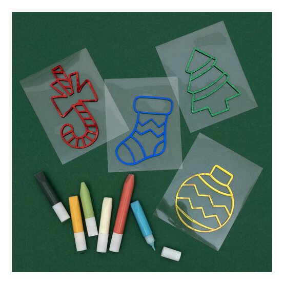 Paint Your Own Christmas Laser Window Sticker Set image number 2