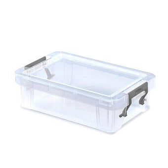 Whitefurze Allstore 0.8 Litre Clear Storage Box 