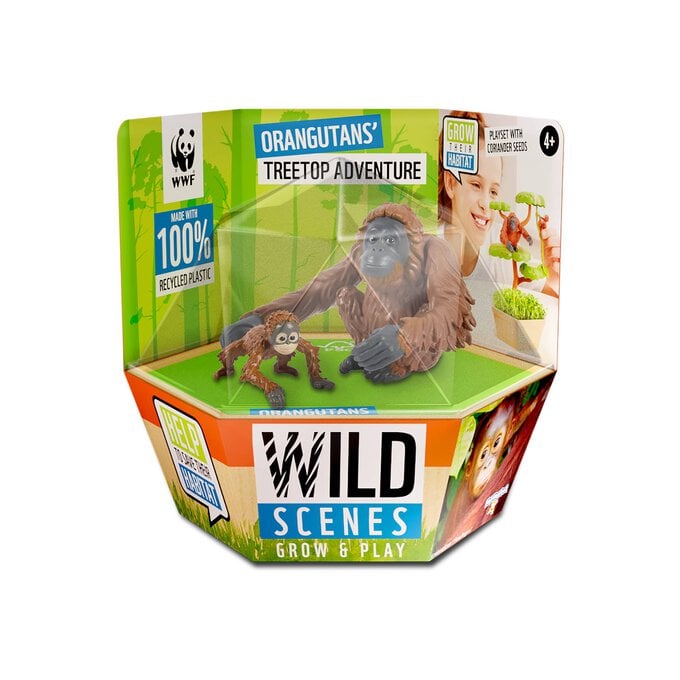 WWF Orangutans’ Treetop Adventure Grow and Play Set image number 1