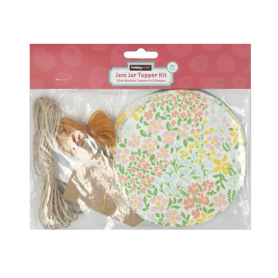 Floral Jam Jar Topper Kit 24 Pack image number 5