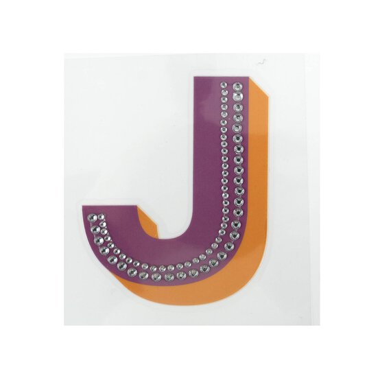 Cold Transfer and Bling Letter J Sticker Set image number 4