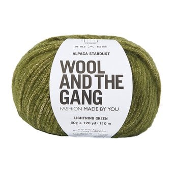 Wool and the Gang Lightning Green Alpaca Stardust 50g