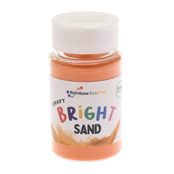 Rainbow Eco Play Orange Sand Shaker Bottle 90g  image number 1