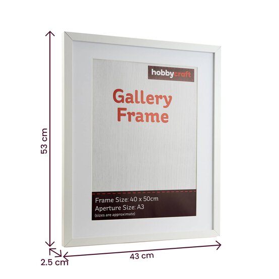 White Gallery Frame 40cm x 50cm image number 4
