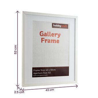 White Gallery Frame 40cm x 50cm image number 4
