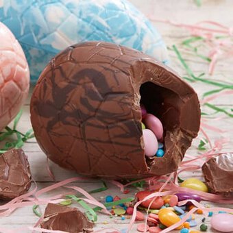 How to Make Chocolate Pinata Easter Eggs