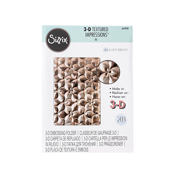 Sizzix Organic Petals 3D Embossing Folder A6 image number 3