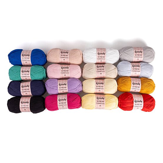 Wendy Navy Supreme Cotton Love DK Yarn 100g image number 4