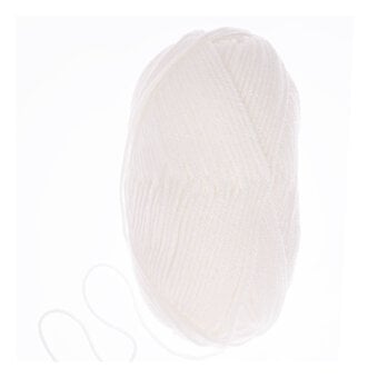 Knitcraft White Everyday Chunky Yarn 100g image number 3