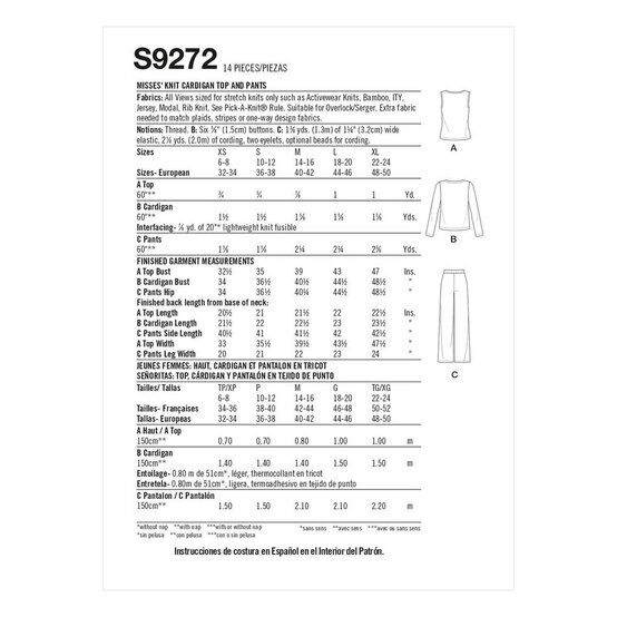 Simplicity Women’s Separates Sewing Pattern S9272 (XS-XL) image number 2
