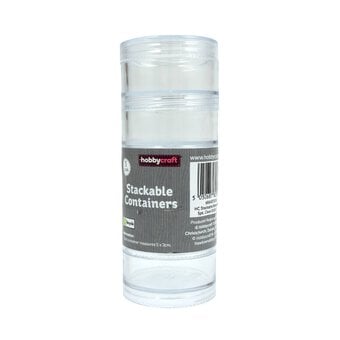 Clear Stackable Containers 50mm 5 Pack  image number 3