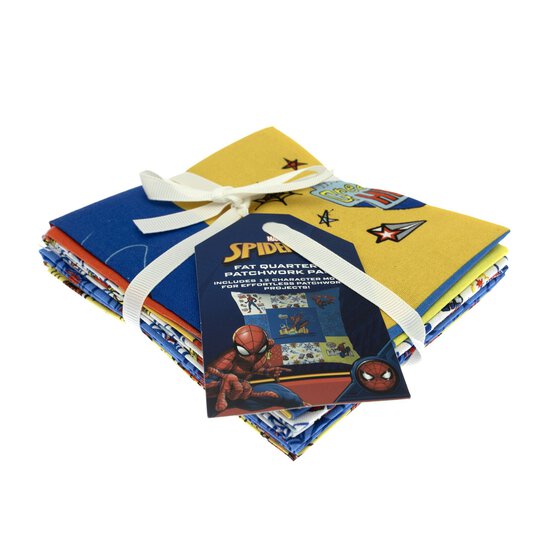 Spider-Man Web Doodle Patch Cotton Fat Quarters 4 Pack image number 7