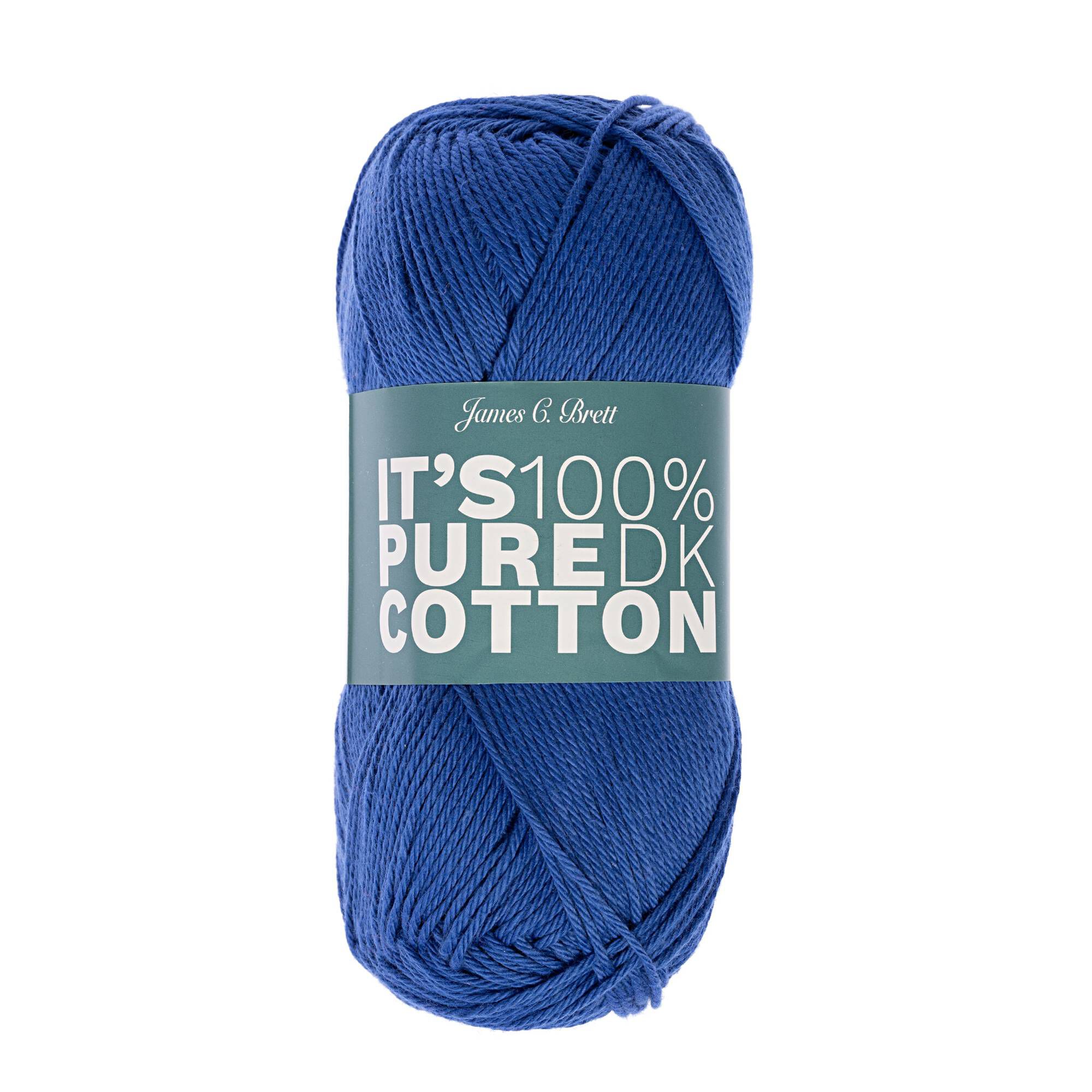James C Brett Blue It’s Pure Cotton Yarn 100g | Hobbycraft