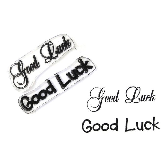 Woodware Good Luck Clear Stamps 2 Pack image number 1