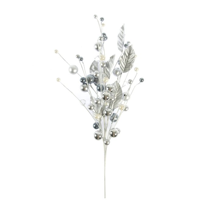 Tall Silver Beaded Stem 75cm Hobbycraft