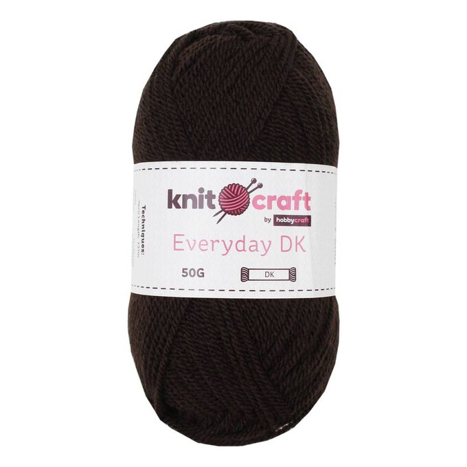 Knitcraft Brown Everyday DK Yarn 50g image number 1