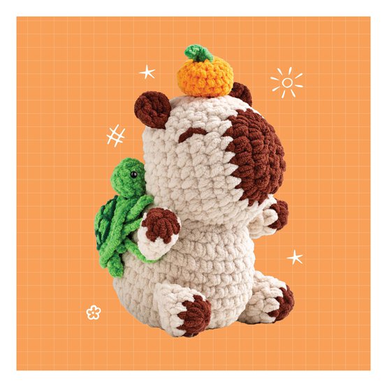 Oh My Craft! Crochet Plushie Adopt Me Capybara Kit image number 4
