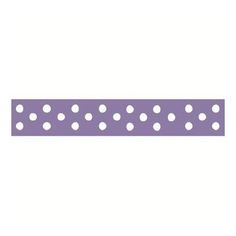 Lavender Polka Dot Grosgrain Ribbon 13mm x 5m