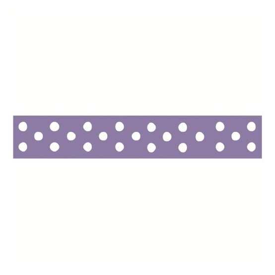 Lavender Polka Dot Grosgrain Ribbon 13mm x 5m image number 1