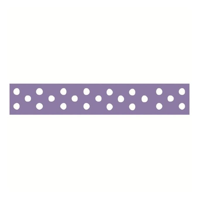 Lavender Polka Dot Grosgrain Ribbon 13mm x 5m image number 1