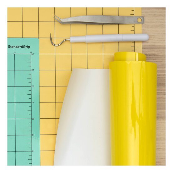 Siser Lemon Yellow Easyweed Heat Transfer Vinyl 30cm x 50cm image number 4