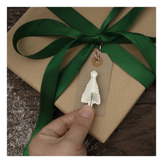 Gold Foil Star Tree Card Toppers 3 Pack image number 2