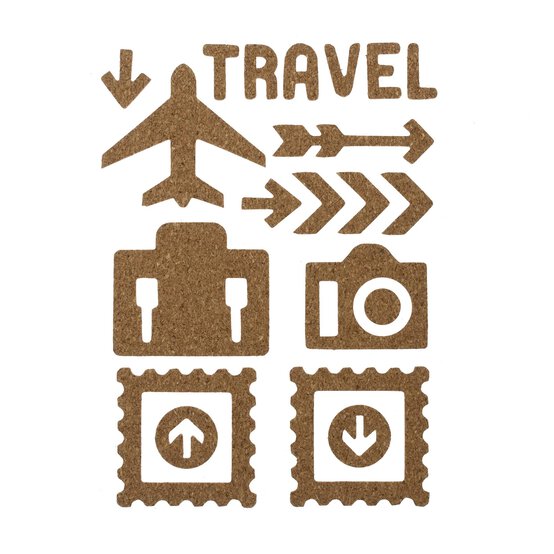 Travel Cork Stickers 20 Pack image number 1