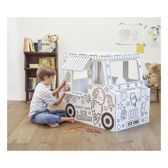 Colour-In Cardboard Ice Cream Van image number 2