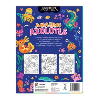 Kaleidoscope Amazing Axolotls Colouring and Sticker Book