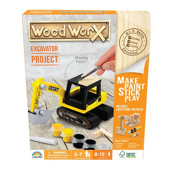 Wood WorX Excavator Project Kit image number 1