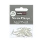 Silver-Plated Screw Clasps 11mm 20 Pack  image number 1