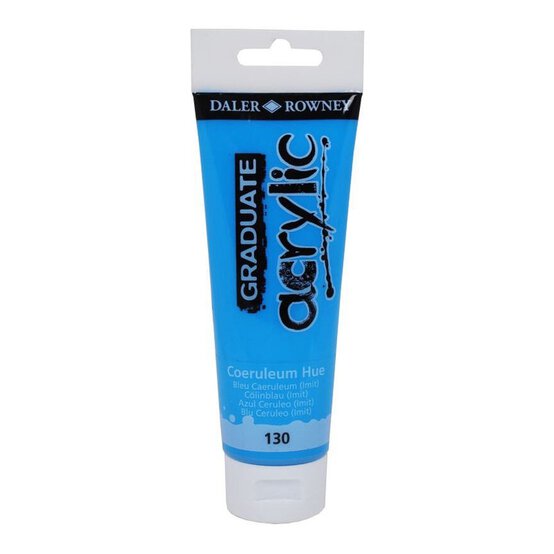Daler-Rowney Graduate Coeruleum Blue Acrylic Paint 120ml image number 1