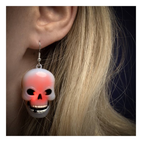 Assorted Halloween Light-Up Earrings  image number 2
