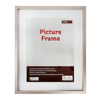 Metallic Silver Picture Frame 40cm x 50cm