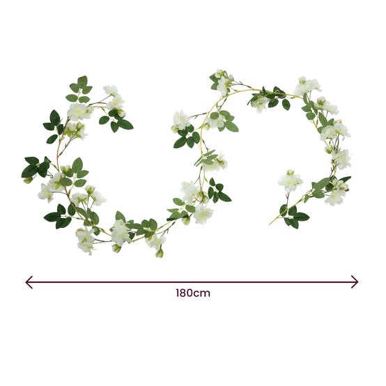Cream Blossom Garland 1.8m  image number 6
