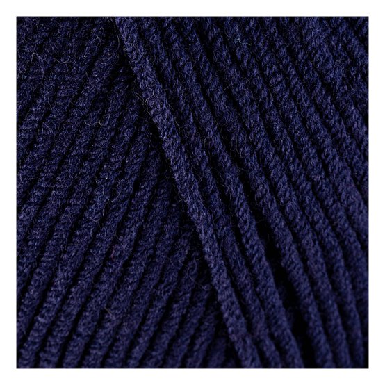 Wendy Navy Supreme Cotton Love DK Yarn 100g image number 2