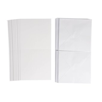 White Cards and Envelopes 6 x 6 Inches 50 Pack image number 3