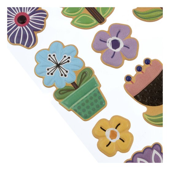 Flower Puffy Stickers  image number 3